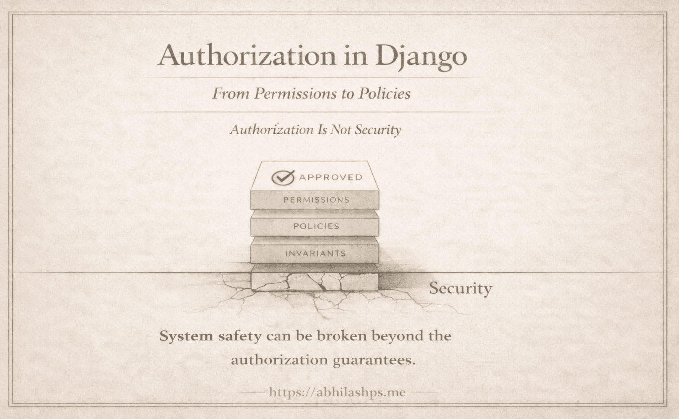 Authorization in Django: From Permissions to Policies — Part 13 (Capstone) — Authorization Is Not Security